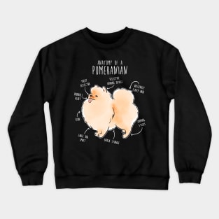 Pomeranian Anatomy Crewneck Sweatshirt